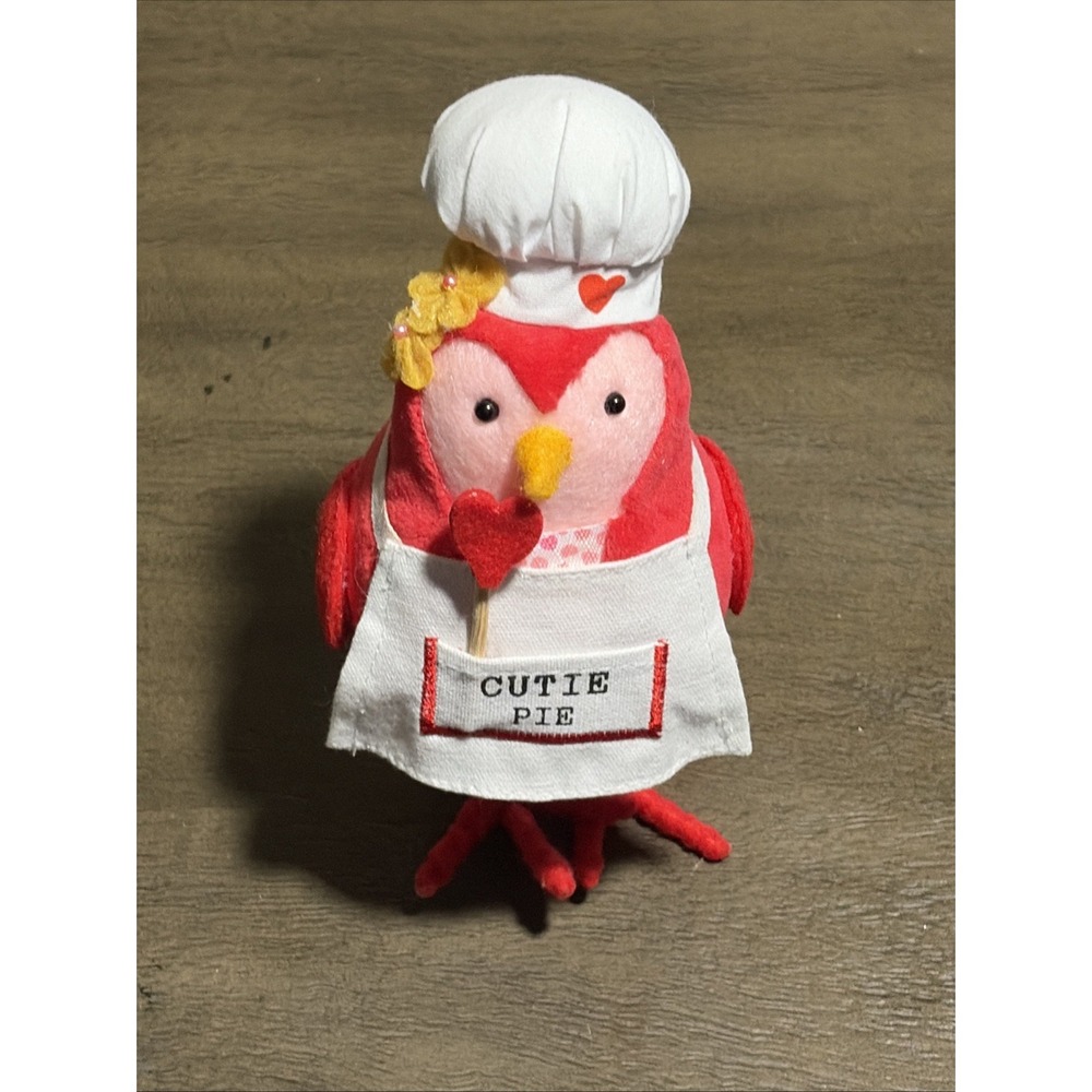 2023 Spritz Target Valentine's Bird, "Avi", 7" Tall "Cutie Pie" Chef Apron NWT!
